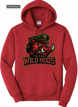 Texas Wild Hogs Pullover Hoodie